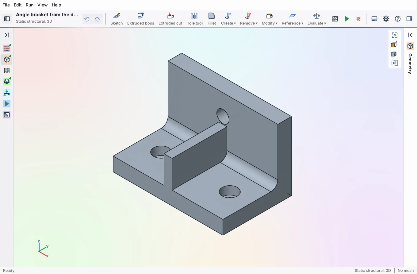 Folded side panels